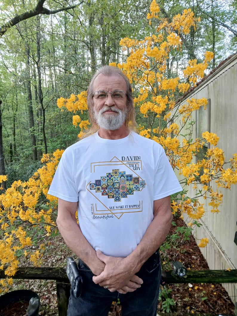 David the hometown tile guy Gold t shirt image 2