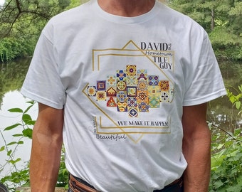 David the hometown tile guy Gold t shirt