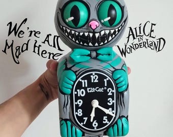 Tim Burton's Cheshire Cat Kit-cat Klock© Custom Clock - Original
