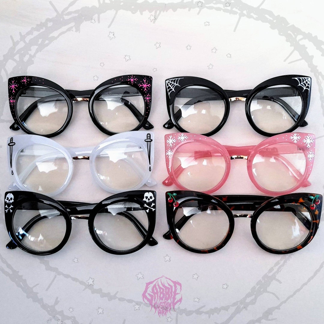 Custom Eyeglasses X Gabbie pin Up, Goth, Lolita for Prescription