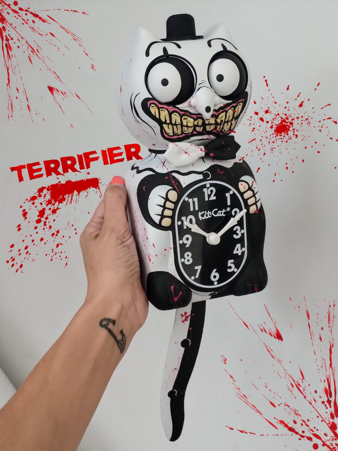ねこぼーろ graffiti Clock Tiger Derpy Clock graffiti ねこぼーろ Kit-cat Custom Art Original