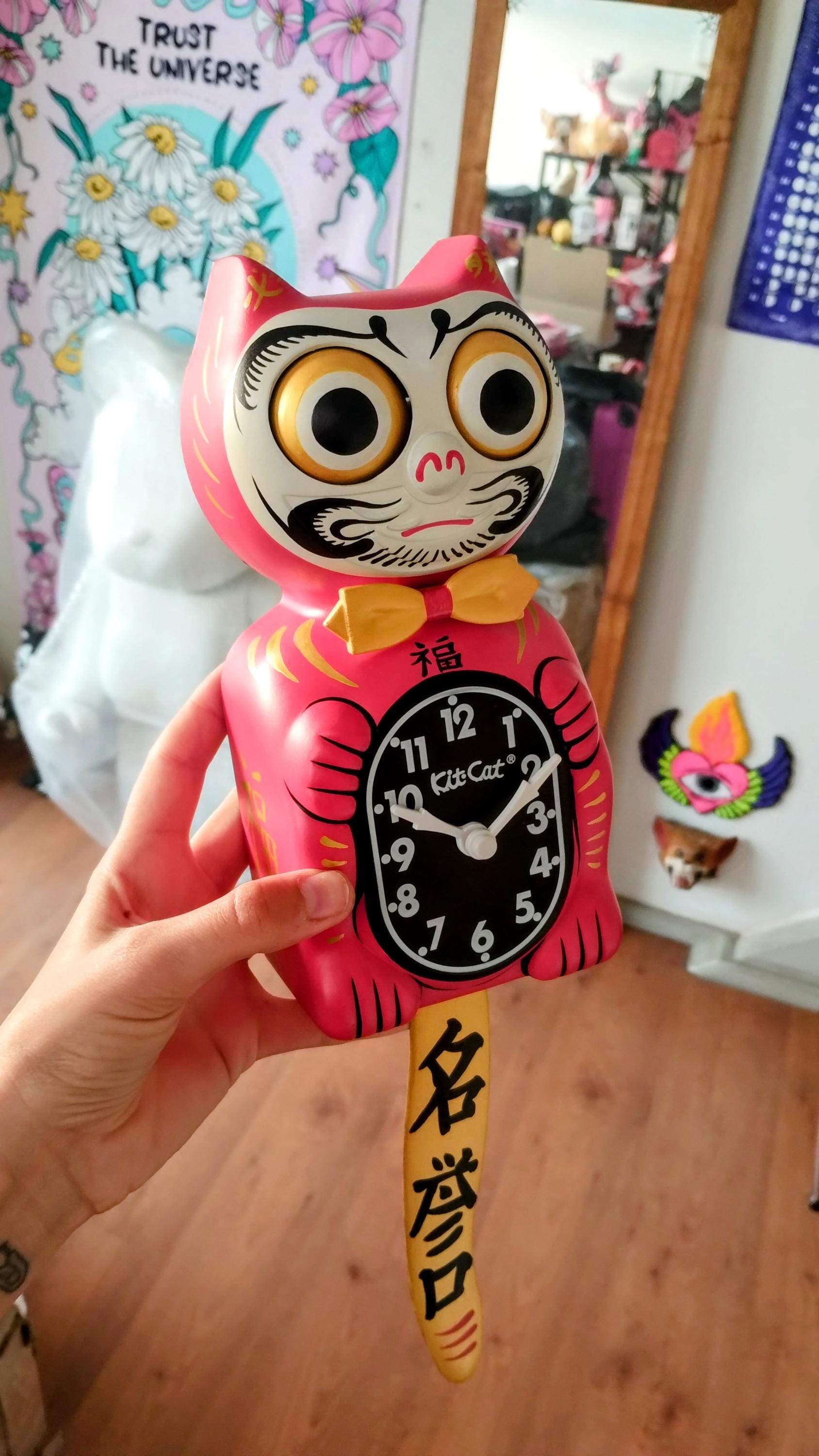 Daruma Doll Kit-cat Klock© Custom Clock - Japanese Buddhism