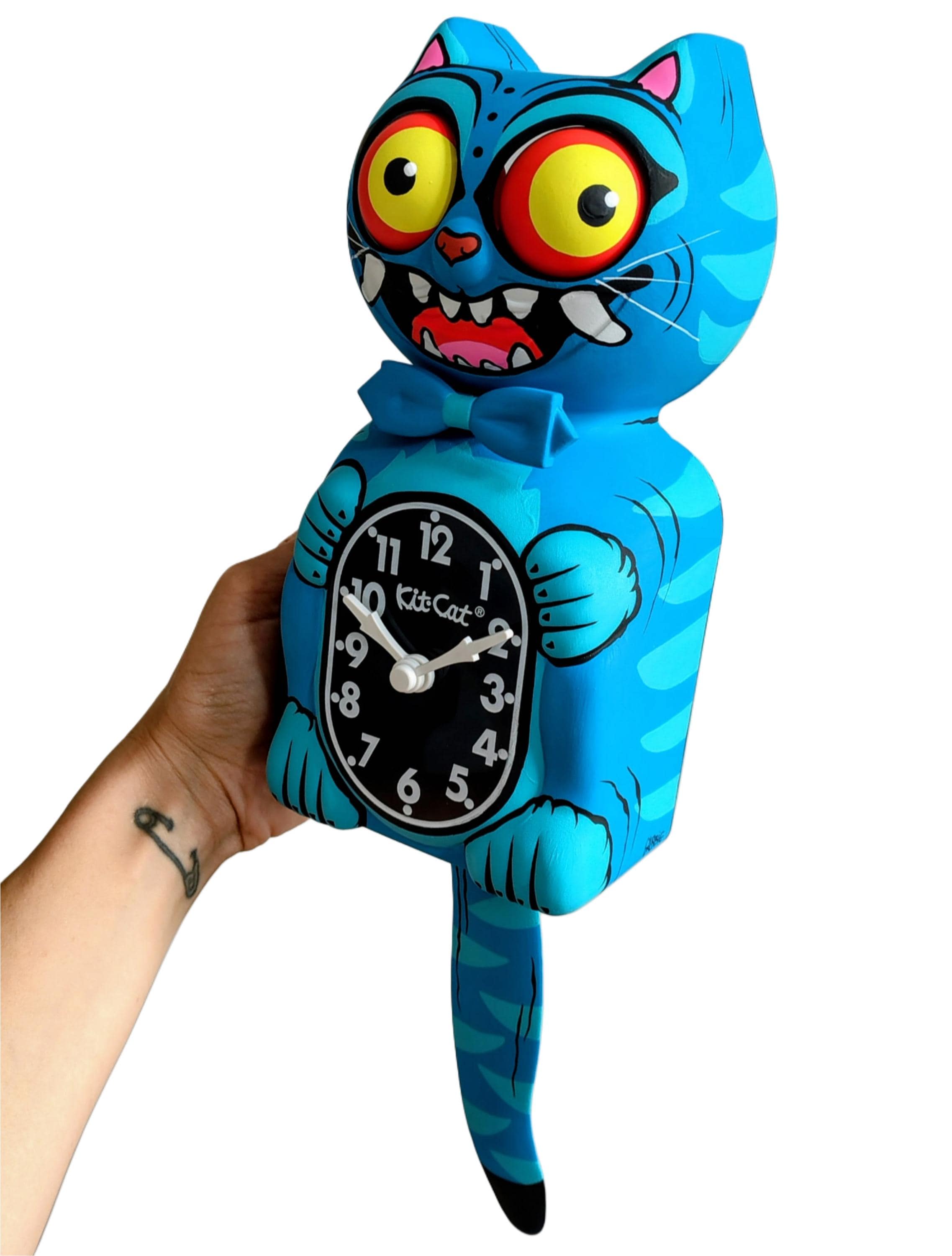 Derpy Tiger Kit-cat Klock© Custom Clock - Original Art Custom