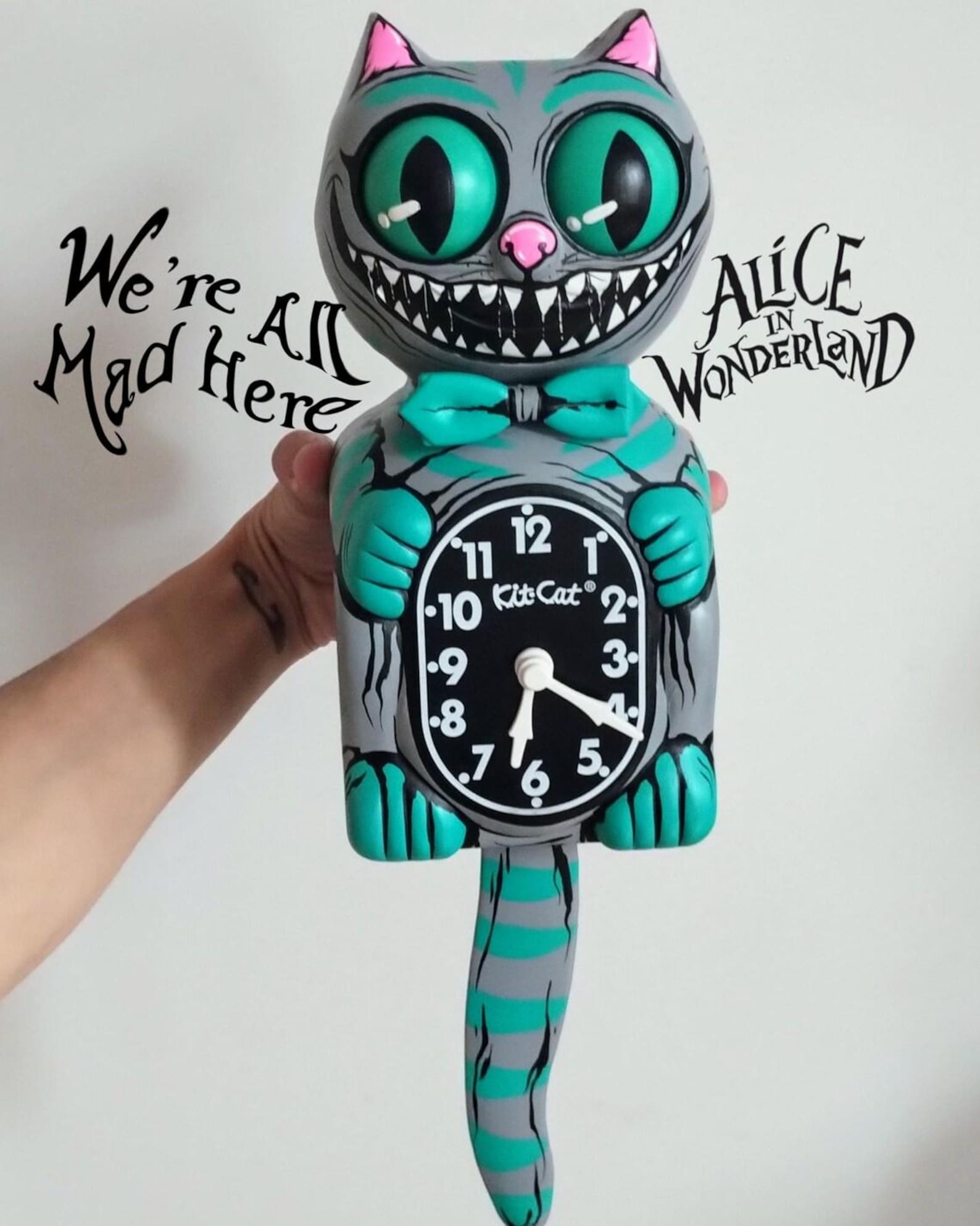 Tim Burton's Cheshire Cat Kit-Cat Klock© Custom Clock - Original Art