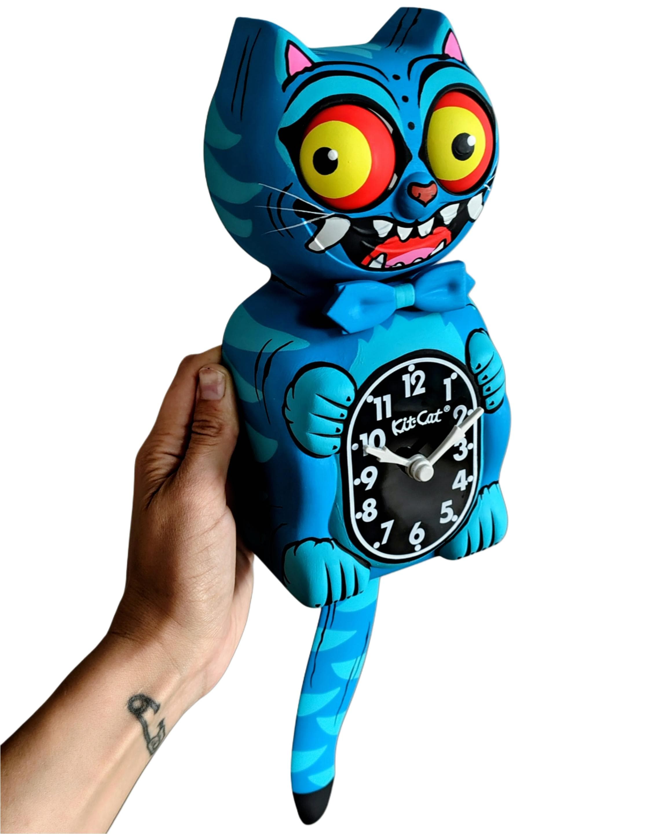 Derpy Tiger Kit-cat Klock© Custom Clock - Original Art Custom