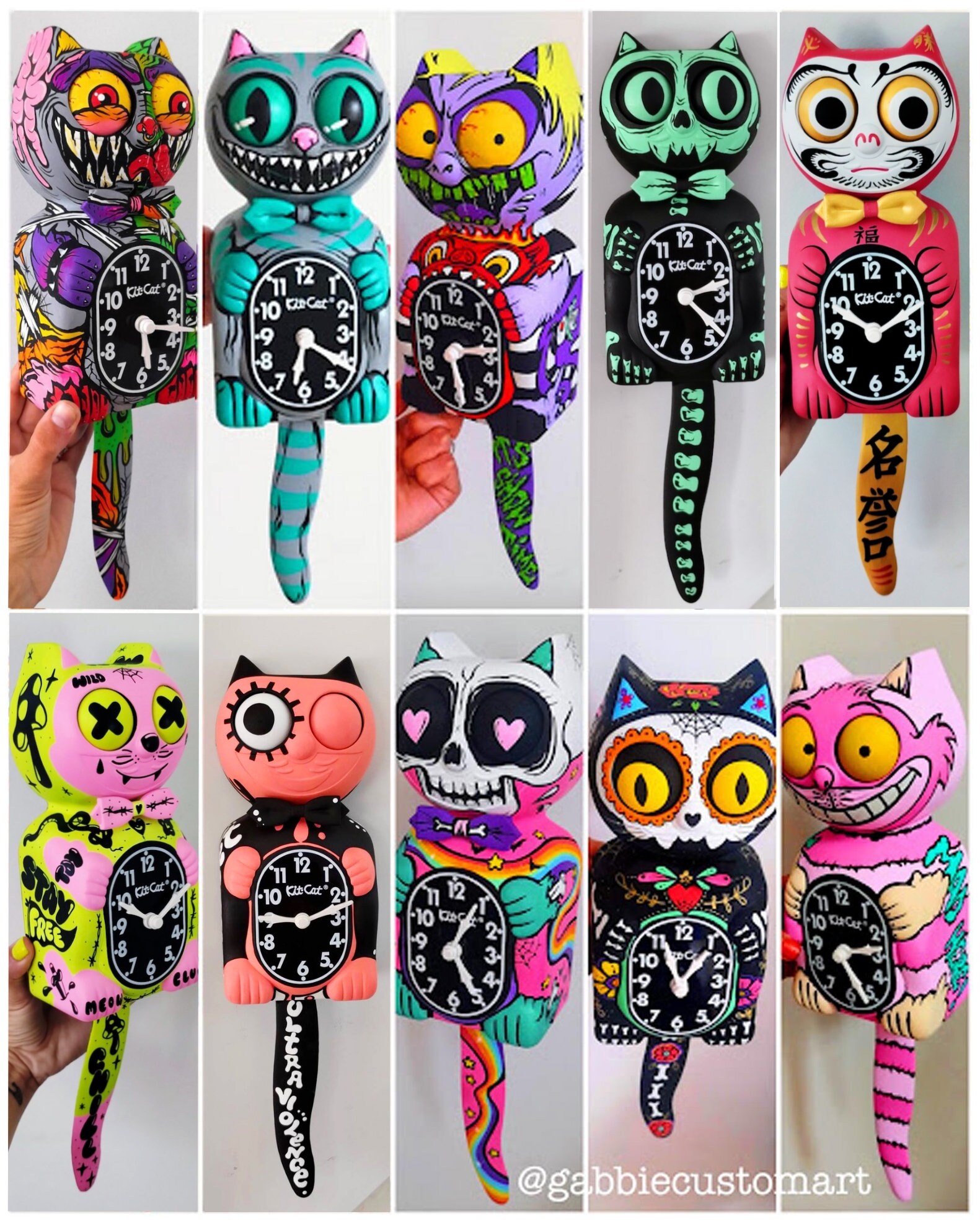 Daruma Doll Kit-cat Klock© Custom Clock - Japanese Buddhism