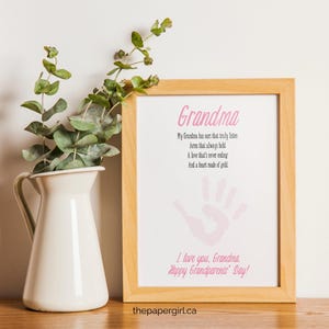 Grandma Happy Grandparents Day Handprint Activity