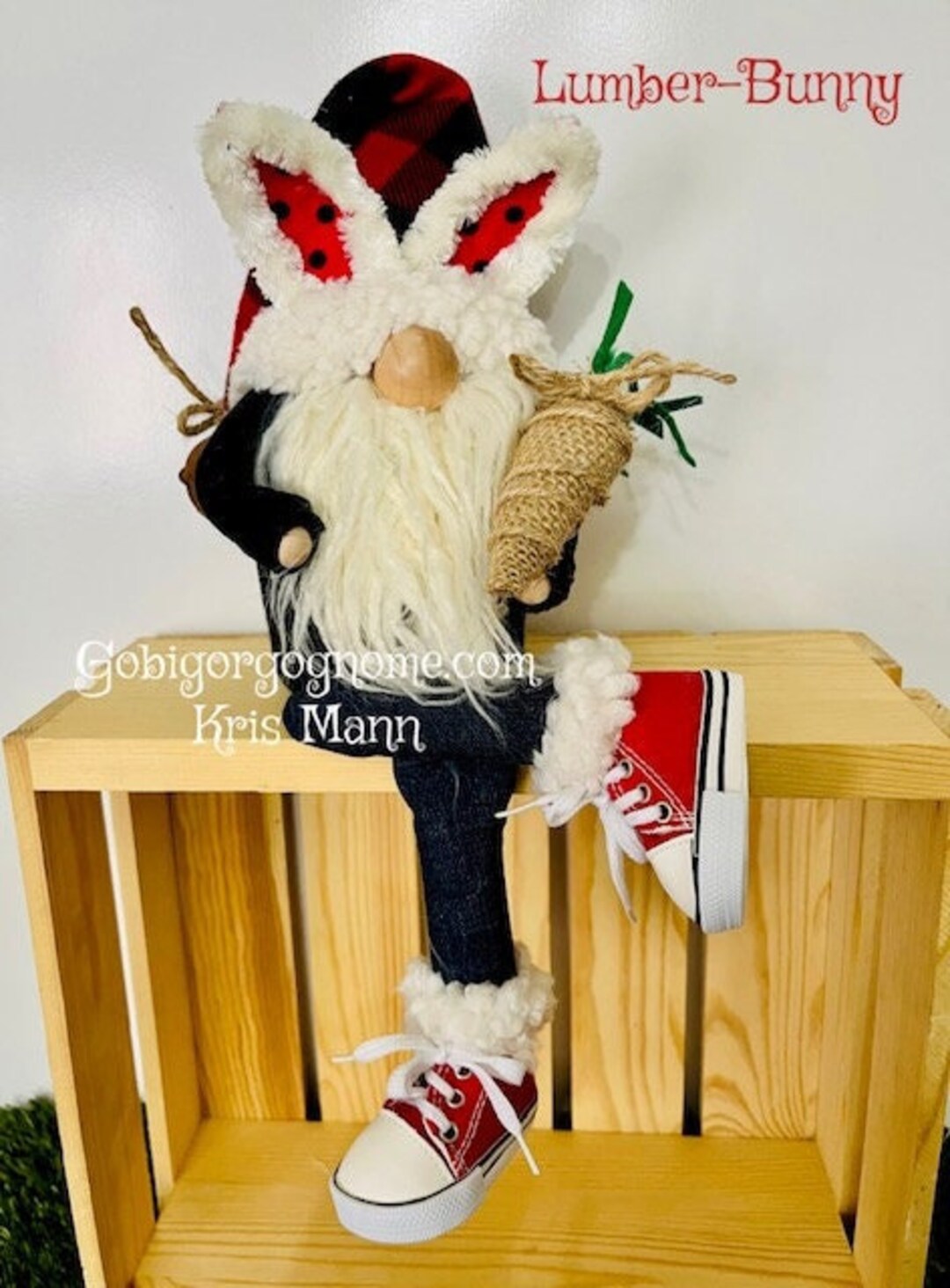 LUMBERBUNNY EASTER Gnome Etsy