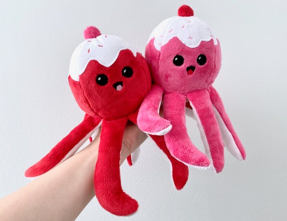 strawberry octopus plush