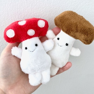 Tiny Mushroom Plush - Mushroom Doll - Toadstool Mushroom Plush - Worry Doll - Comfort plush