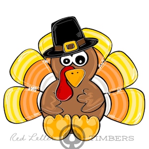 TEMPLATE- Candy Corn Thanksgiving Turkey Door Hanger Template