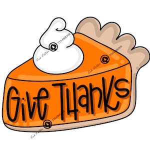 TEMPLATE- give Thanks Pumpkin Pie door hanger template, Thanksgiving door hanger template