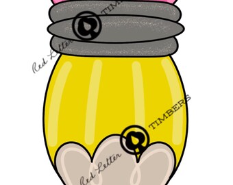 TEMPLATE- Teacher, pencil, school, school supplies door hanger template