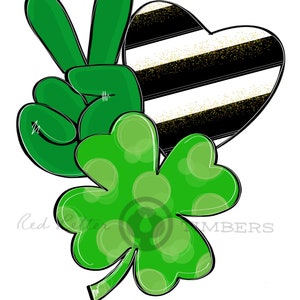 TEMPLATE- St Patrick’s Day Door Hanger Template