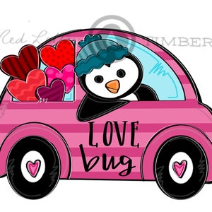 TEMPLATE- Love Bug Valentines Day Door Hanger Template