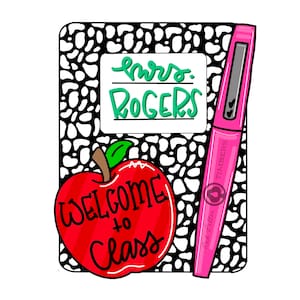 TEMPLATE- Welcome to Class School Teacher Door Hanger Template