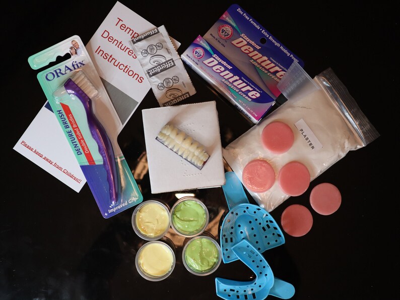 DIY Make Your Dentures . Denture kit full upper full lower Etsy