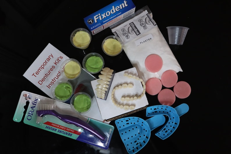 DIY Denture kit full upper full lower denture /Make your Etsy
