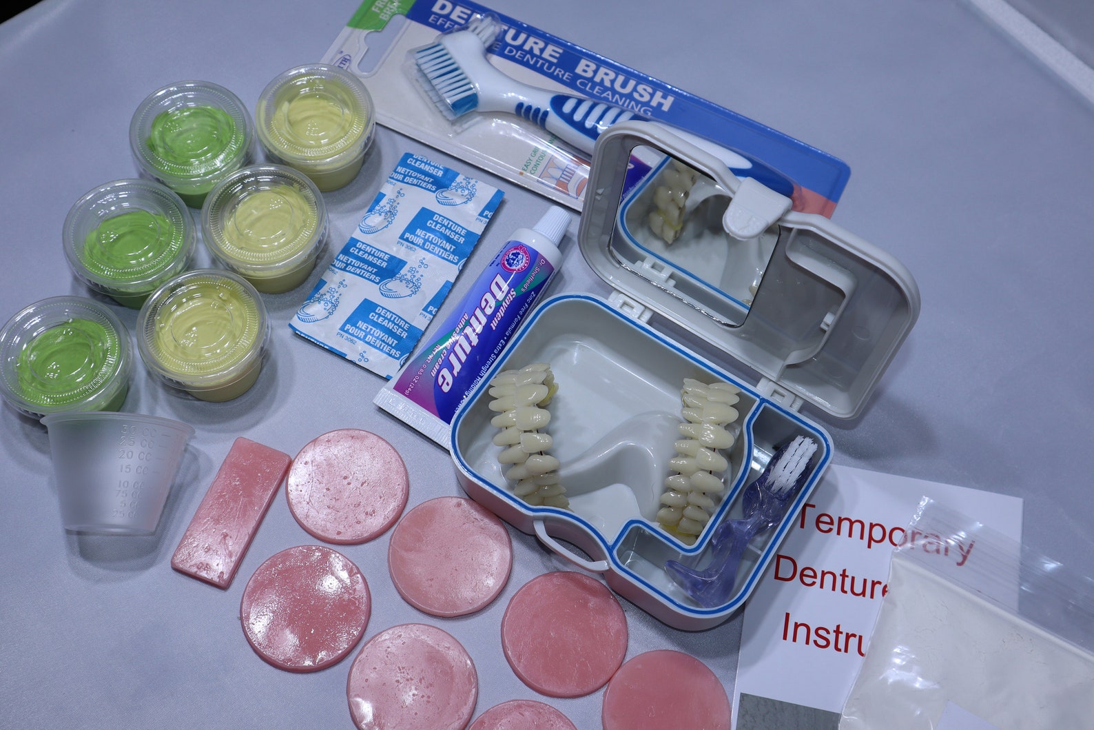 DENTURE Kit 2 Full sets of 28 synthetic resin full upper full Etsy