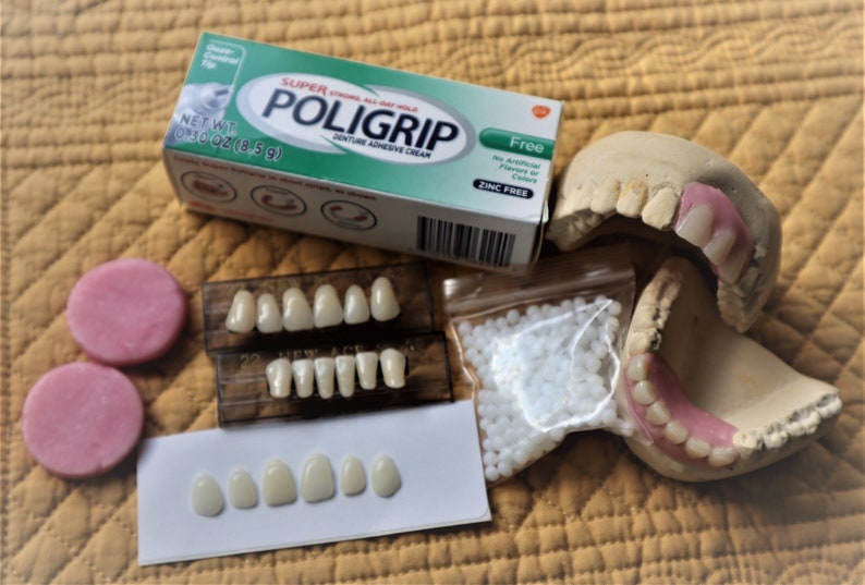 Missing Tooth ..Acrylic teeth Veneer Kit ..Shade A1 False ...