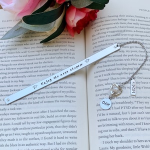 Personalized metal Bookmark, Retirement Gift For Women, Enjoy The Next Chapter, Graduation, wedding bookmark. image 7