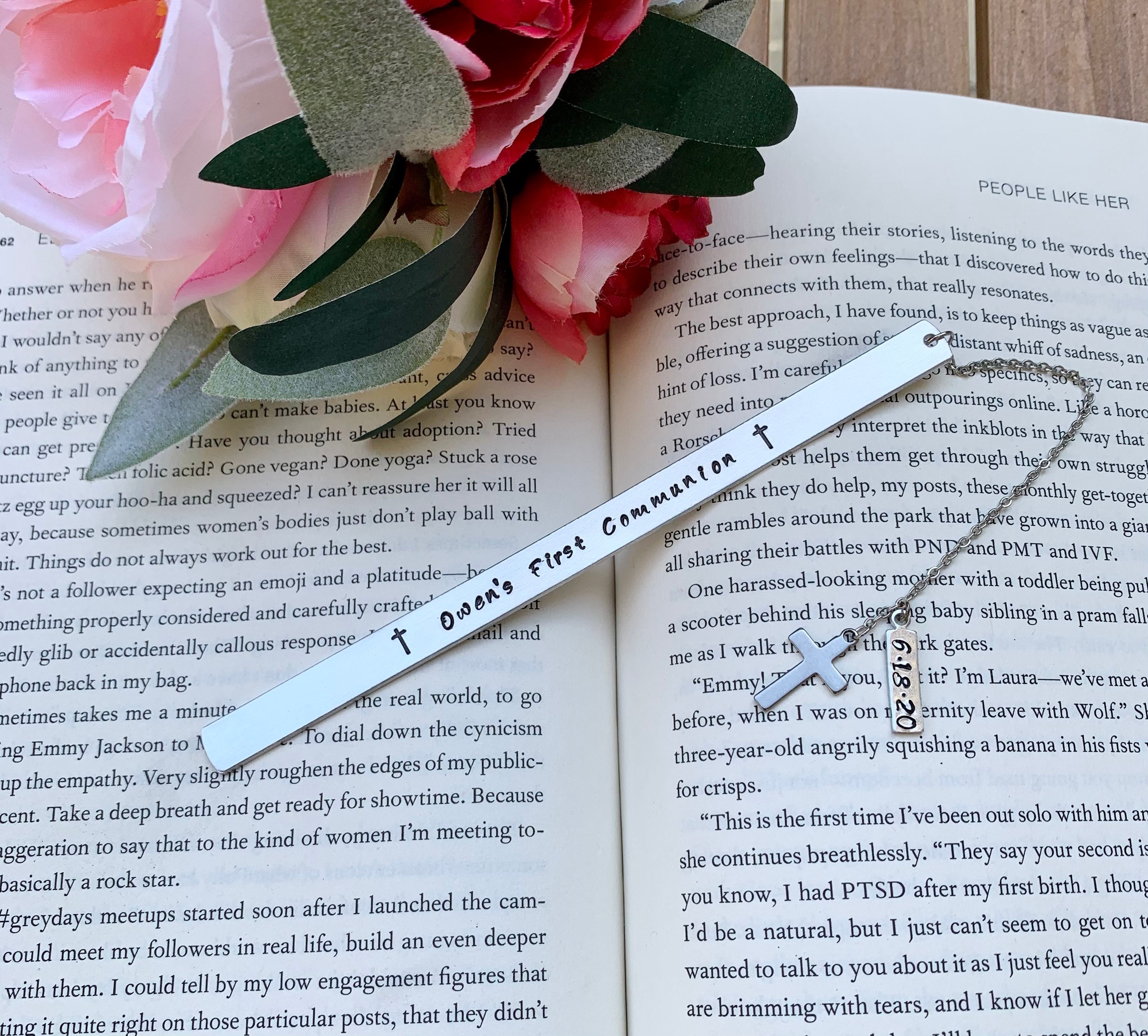 first-communion-bookmark-personalized-custom-religious-etsy