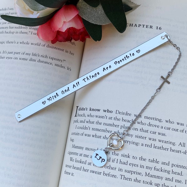 Religious bookmark, bible bookmark,Personalized baptism,confirmation, first communion bookmark gift, baptism gift, goddaughter, godson gift.