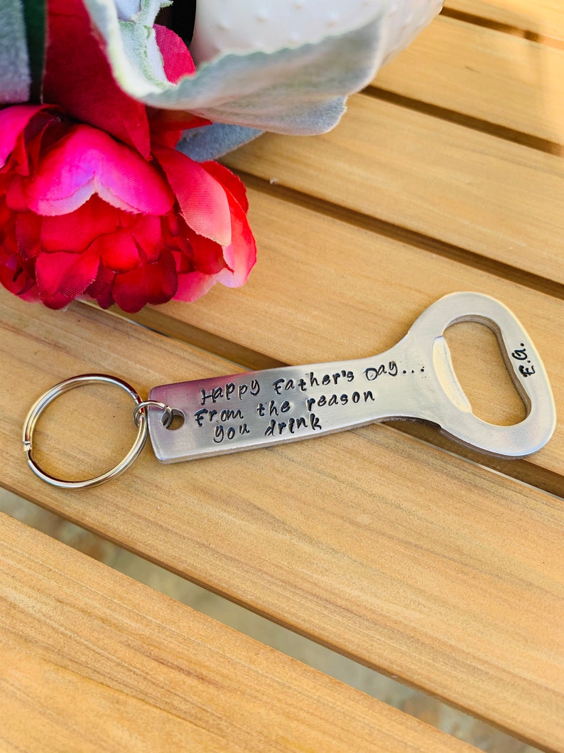 Personalized Bottle Opener Key Ring Father's Day Gift Etsy Ireland