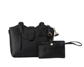 Black Premium Vegan Leather Bag, Everyday Women's Handbag, Trendy Women's Tote, Fashion Bag For Women, Women's Handbag, Gift for Her