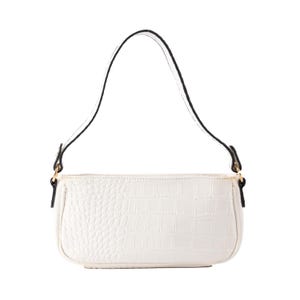 Bolso Lucchi, Bolso de piel vegana blanca, Bolso de diseño para mujer, Bolso elegante para mujer, Monedero de lujo, Bolso premium para mujer