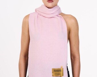 Scarf Plain Light Pink 100% Pure Lambswool