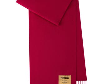 Plain Merino Wool Scarf Burgendy 2