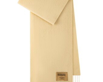 Plain Merino Wool Scarf Beige