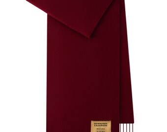 Plain Merino Wool Scarf Burgendy