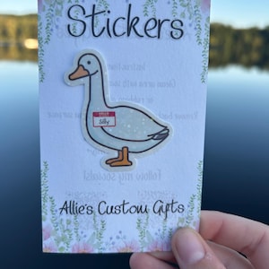 Silly Goose Sticker, Silly Goose, Funny Sticker, Vinyl Sticker