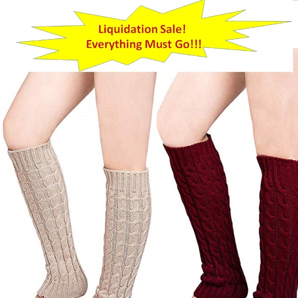 maJJical Fashion Leg Warmer - Knitted Crochet Leg Sleeves - Multiple Color Choices
