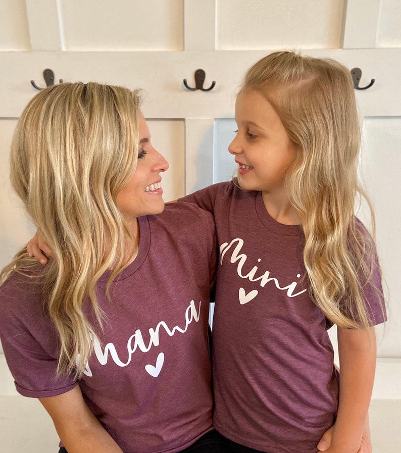 Mommy and Me Outfits Mama and Mini Shirts Mini Me Shirts - Etsy