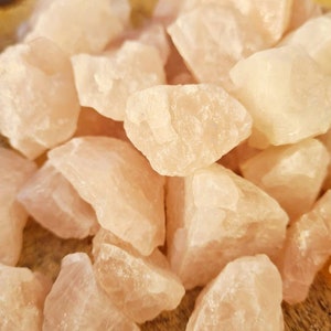 Raw Rose Quartz Natural Healing Stone 30mm-40mm: love, self-love, friendship, aura Healing, heart chakra healing, unique gift idea