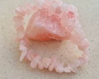 Rozenkwarts Helende Armband: zelfliefde, hartchakra genezing, liefde en relaties