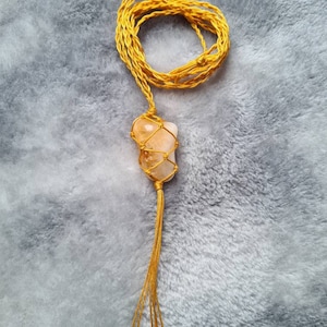 Citrine Healing Pendant Necklace: joy, abundance, transmutation, solar plexus chakra, mental clarity and confidence, increases creativity