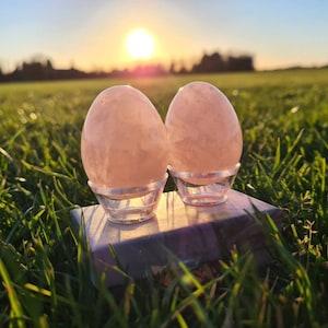 Rose Quartz Healing Egg 45mm: unconditional love, compassion, love healing, healing emotions, self-love, heart chakra healing, unique gift