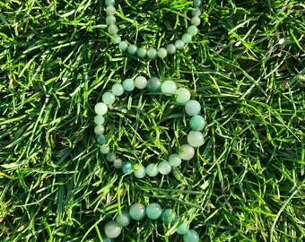 Green Aventurine Healing Bracelet: good luck, heart chakra healing, psychic abilities, strength