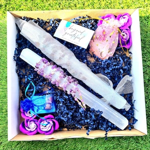 Intuitively made Crystal Healing Wand, 30cm, Selenite Wand & other crystals, unique gift idea, magical gift, witch must have, love and magic