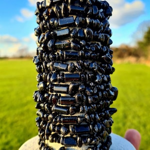 Black Tourmaline Crystal Bracelet - protection, grounding, removing negativity