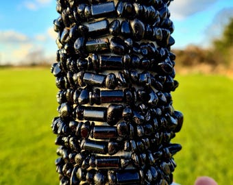 Black Tourmaline Crystal Bracelet - protection, grounding, removing negativity