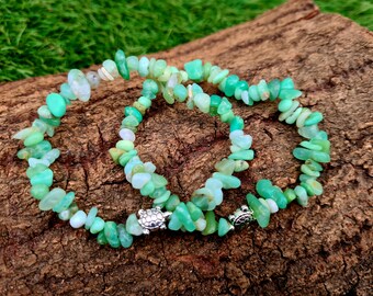 Chrysoprase Healing Bracelet: forgiveness, empathy, self-growth, self-love, Australian Jade Bracelet, love gift, unique crystals gift idea