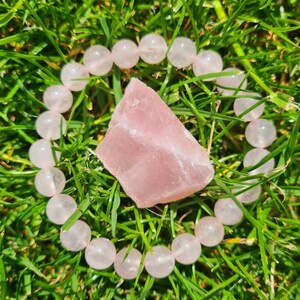 Rose Quartz Love Healing Bracelet: heart chakra healing, love ,self-love, unique gift idea