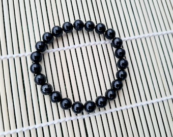 Black Tourmaline Healing Bracelet: protection from evil energies, physical, mental & spiritual protection, grounding Bracelet
