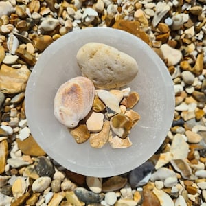 Selenite Healing Crystals Cleansing Charging Bowl 8cm