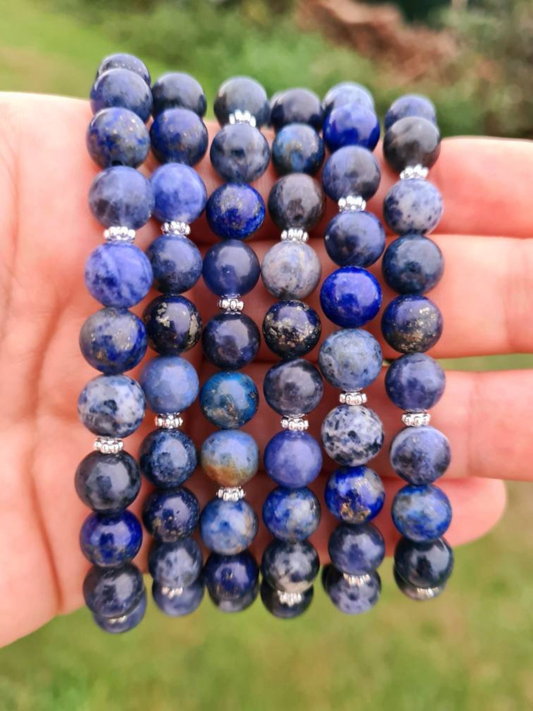3 Powerful Indigo Stones Dumortierite, Lapis Lazuli & Sodalite